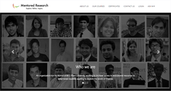 Desktop Screenshot of mentored-research.com